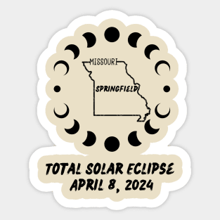 Missouri Total Solar Eclipse Sticker